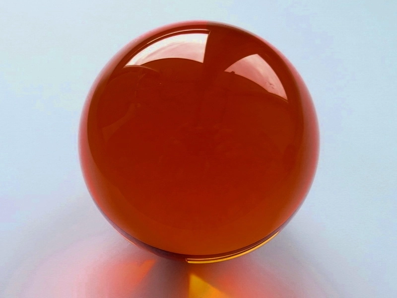 Crystal Glass Balls 80 mm Orange | Crystal Balls | Crystal Spheres